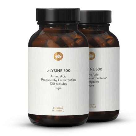 L-lysin 500 kapslí z fermentace, vegan