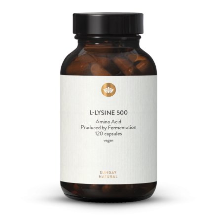 L-lysin 500 kapslí z fermentace, vegan