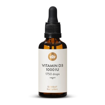 Vitamín D3 1000 IU vegan, 1750 kapky