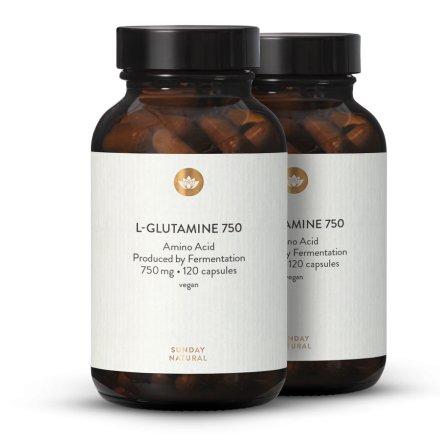 L-Glutamin 750 kapslí z fermentace, vegan