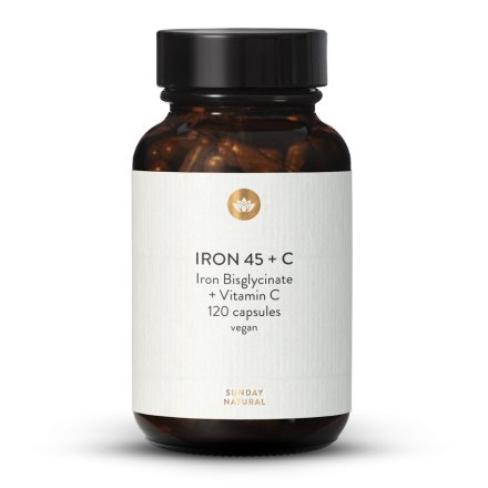 Chelát železa 45 mg bisglycinátu + vitamín C