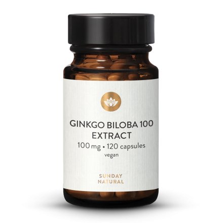 Ginkgo Biloba 100 mg 45:1 extrakt