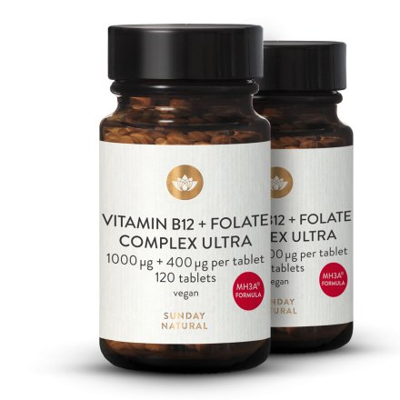 Vitamín B12 Mh3a® + kyselina listová (folát) 1000 µg + 400 µg