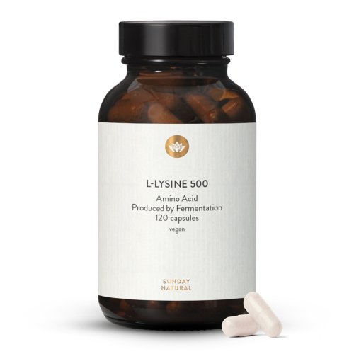 L-lysin 500 kapsl z fermentace, vegan