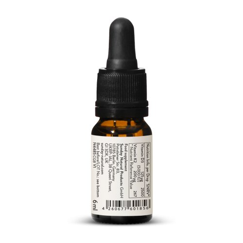 Vitamn D3 + K2 MK-7 5000 IU + 200 g kapky, vegan