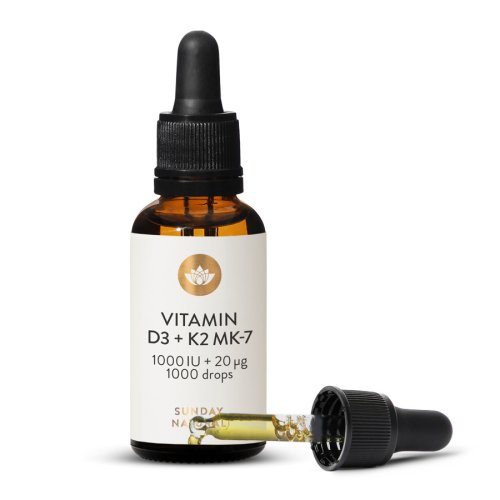 Vitamn D3 + K2 MK-7  1000 IU + 20 g all-trans 1000 kapek