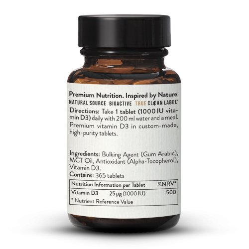 Vitamn D3 1000 IU 365 lisovanch tablet